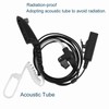 4ft RadiatiOn proof Walkie Talkie Earpiece PTT Acoustic Tube Earpiece