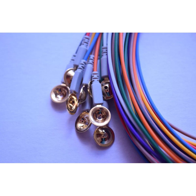 Eeg Electrodos Para Eeg Copa De Oro, 10 Uds