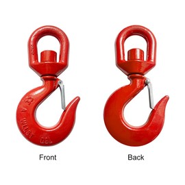 5Ton Swivel Lifting Hook,Heavy Duty Slip Hooks with Safety Latch 3/4'' Trade,11023Lbs Working Load Limit Chain Hook for Lifting Port Transportation and More