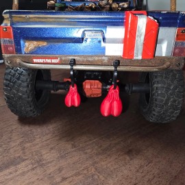 Unbranded 1/10 Scale Hanging Truck Nuts Rock Crawler Accessory - Made in USA / US Plastics