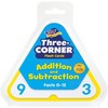 Trend Enterprises: Three-Corner Addition and Subtraction Flash Cards, T1670, Interactive