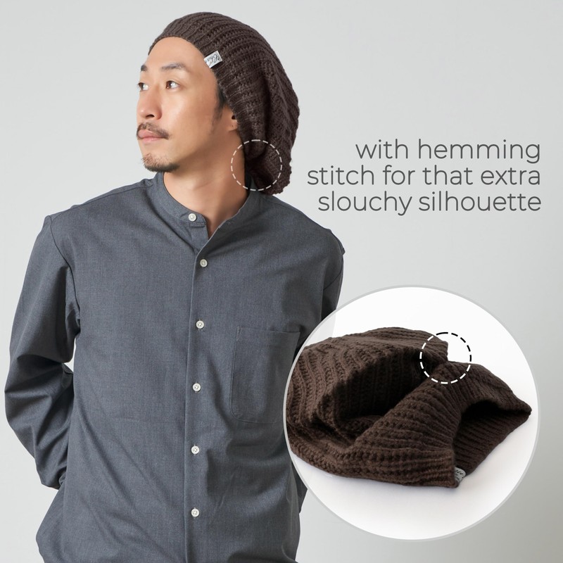 Mohair Gorro de punto para invierno, cálido, para hombre y