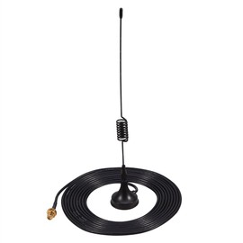433MHz High Gain Vehicle Mobile Radio Antenna with SMA Connector, Antenna Amplifier, Magnetic Base, Easy Installation