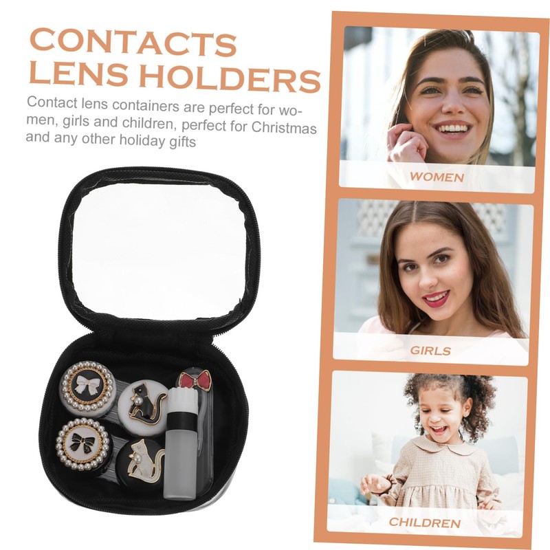 Baluue 1 Set Eye Contacts Lens Case Container Contacts Lens