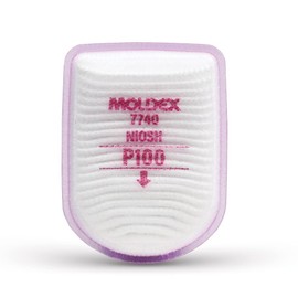 Moldex 7740 Semi-Rectangular P100 Filter (1 Pair), Pink