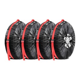 Blleshelfl Spare Wheel Covers Reifentaschen Set, Reifenabdeckung für Autoreifen, 4 Stück
