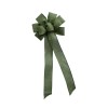 Handmade Small 5-6" Hand Made Wired Wreath Bow -Linen -