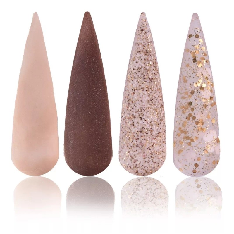 Wapizima Colecciones De Acrilicos Uñas Wapizima 4 Colores Caramel