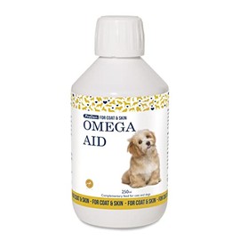 Swedencare UK OmegaAid Omega 3 Supplement 250 ml for Dogs and Cats, Skin and Coat Supplement