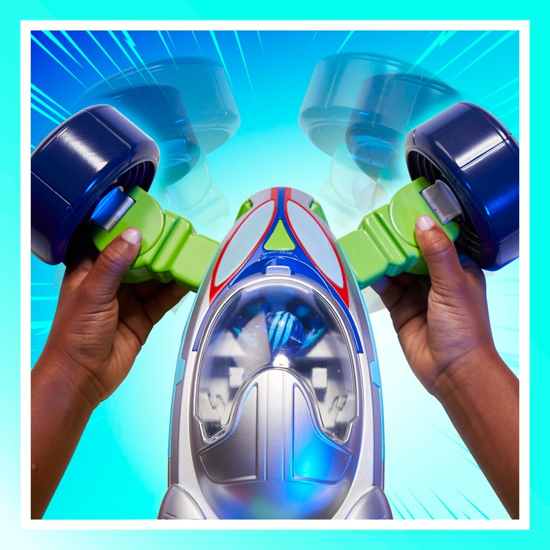 PJ Masks Power Heroes PJ Hero Vehicle, Convertible Hero Flash