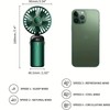 BCRTO Portable Handheld Fan Battery Operated with Base, 8 Hours,