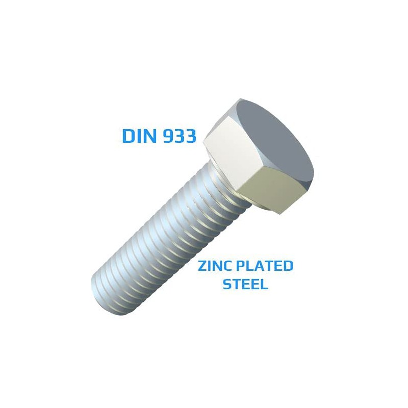 M12 x 30 Hexagon Head Cap Screws Cap Screws Suitable