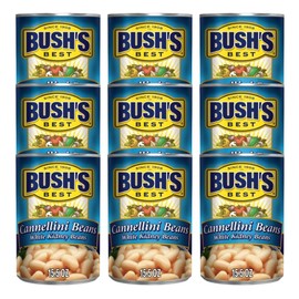 Bush's Best Baked Beans, Cannellini, 15.5 Oz (Pack of 9)