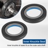 Front Axle Seal & Greaseable U Joint Kit & Hub