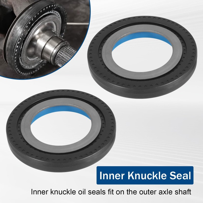 Front Axle Seal & Greaseable U Joint Kit & Hub