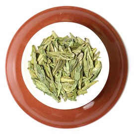 GOARTEA 2Pcs 250g / Total 17.6oz Supreme Spring Anji Bai Cha Long Jing White Dragon Well Loose Leaf Chinese GREEN TEA