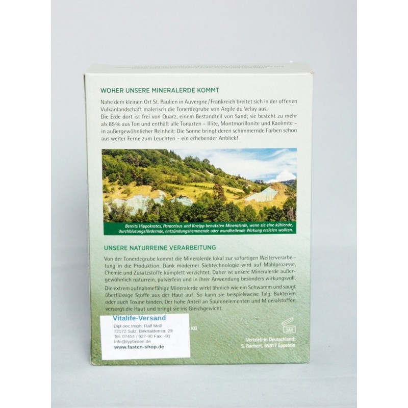 Vitalife-Versand Green Clay Powder Pack of 3 x 300 g