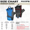 BEAR GRIP - Workout Gloves, Lightweight Breathable edition (Blue, S)