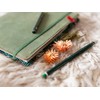 skaard a5 Refillable Blank Leather Notebook with Green Tropical Design