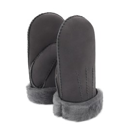 Rohn Moden Lambskin Gloves Arber Real Lambskin for Men and Women Mittens Premium Quality Spanish Merino Lamb Grey, gray