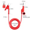 Cleqee Pack of 5 Test Leads 4 mm Stackable Banana