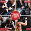 COFOF Weight Lifting Wrist Strap,Double Layer Leather Weightlifting Wrist Strap