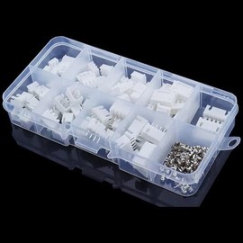 LeHang 230pcs XH2.54 2p 3p 4pin 2.54mm XH Adapter Stecker Draht Header JST mit Kasten