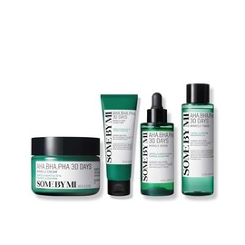 SOME BY MI AHA BHA PHA 30 Days Miracle Toner + Cream + Serum + Acne Clear Foam