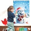 FINGOOO Pin The Nose On The Snowman, Large Snowman Poster