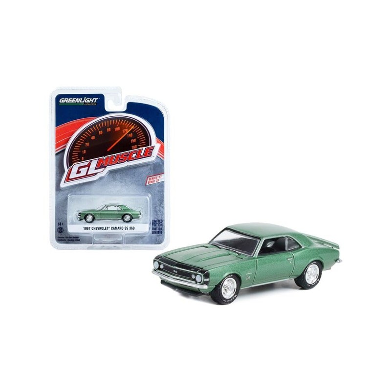 1967 Chevy Camaro SS 369, Green - Greenlight 13320A/48-1/64 Scale