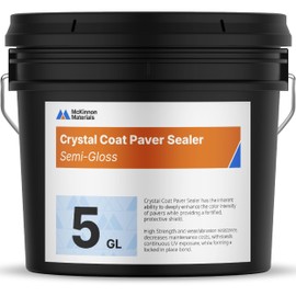 McKinnon Concrete Sealer, Paver Sealer 5 Gallon, Penetrating High Gloss Wet Look, Outdoor/Indoor, Concrete, Brick, Natural Stone, Limestone, Rock, Cement, Flagstone, Stucco, Pool Decks