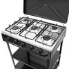 Natural Gas Stove with 5 Burners, Portable 12.5KW Powerful Gas