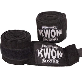 Kwon Professional Boxing Bandage Elastic Black/Red/White, black