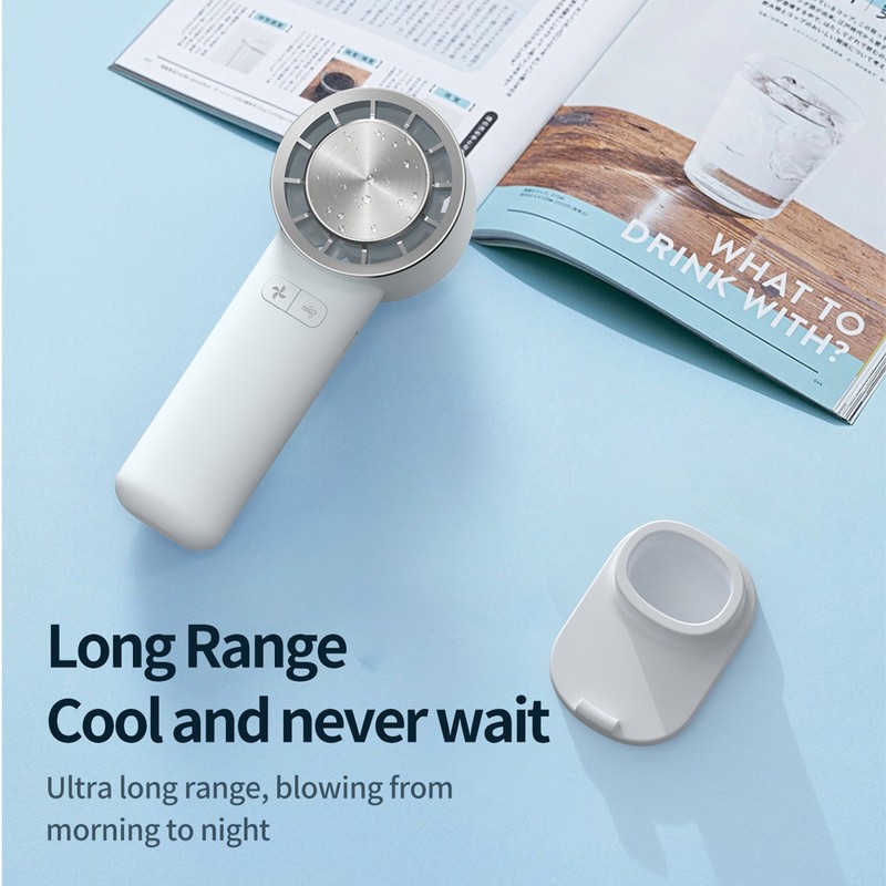 Handheld Fan Portable Electric Cold Compress Cooling Fan USB Rechargeable