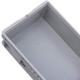 Buckhorn SW241507F101000 Plastic Straight Wall Storage Container Tote, (24-Inch x 15-Inch x 7-1/2-Inch), light grey