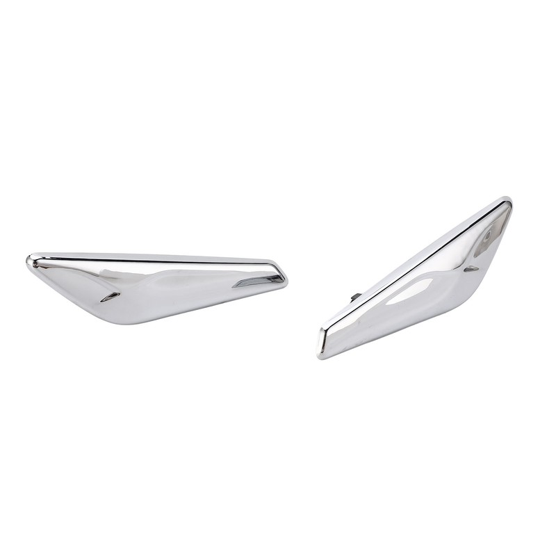 2PCS Front Fender Chrome Finisher 51117338569 Replacement for X3 X4