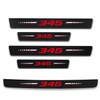 5Pcs Door Sill Plate Protectors Compatible with Dodge Challenger Durango