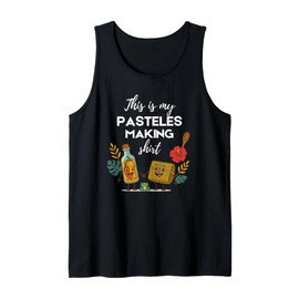 This is My Pasteles Making Shirt Funny Christmas Cooking Tank Top