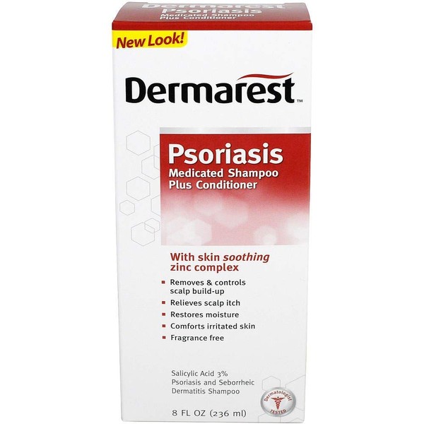 DERMAREST Psoriasis Medicated Shampoo plus Conditioner, 8 OZ