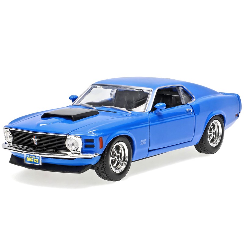 MOTORMAX Ford Mustang Boss 429 Blau 1970 Coupe 1/24 Modellauto