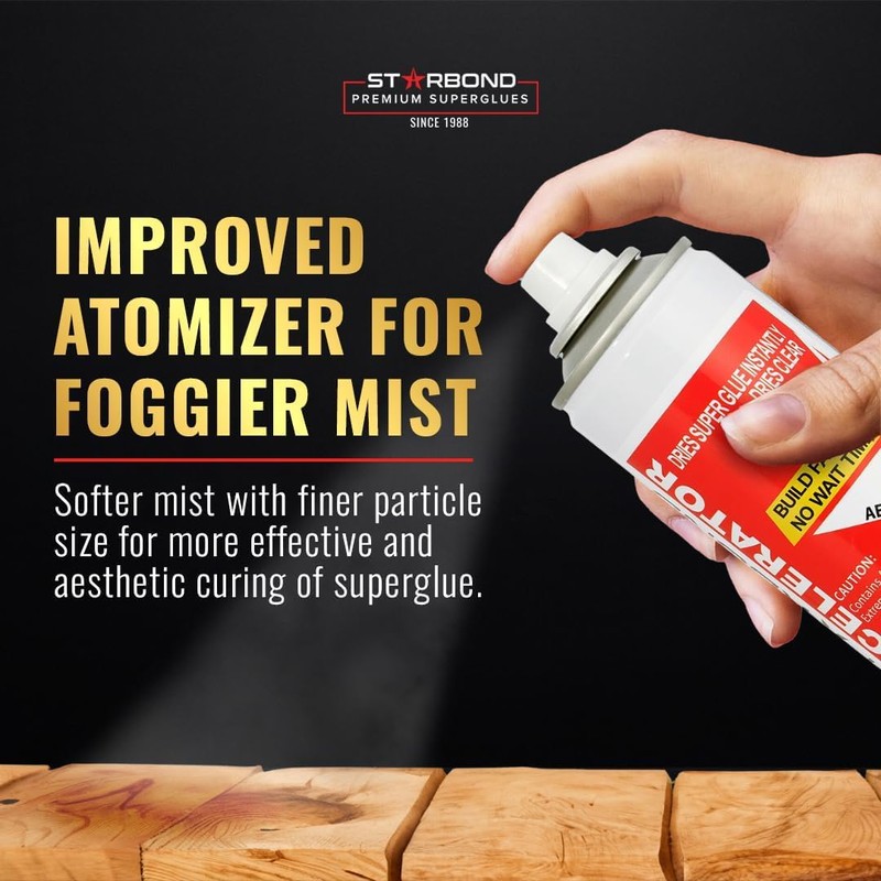 Starbond 4 oz Medium CA Glue with 6 oz Activator