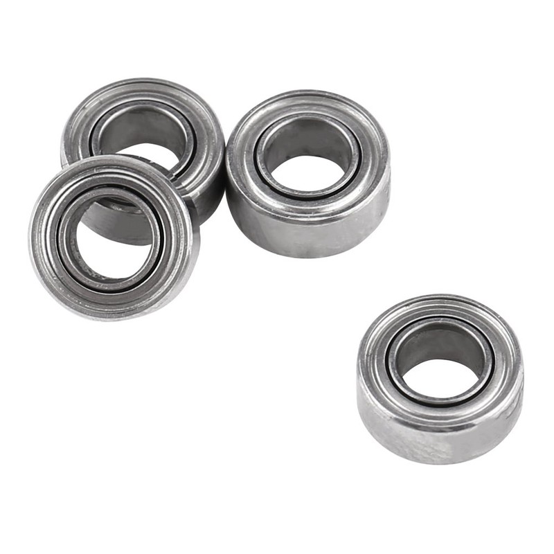 Hilitand 10Pcs MR63ZZ Double-Shielded Ball Bearings Mini Ball Bearings for