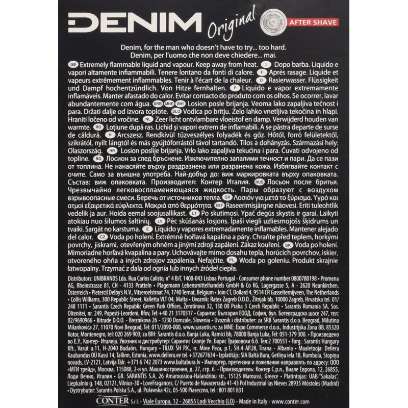 Denim After Shave Original - 100 ml