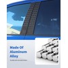 4pcs Aluminum Alloy American Flag Pillar Post Panel Trim for