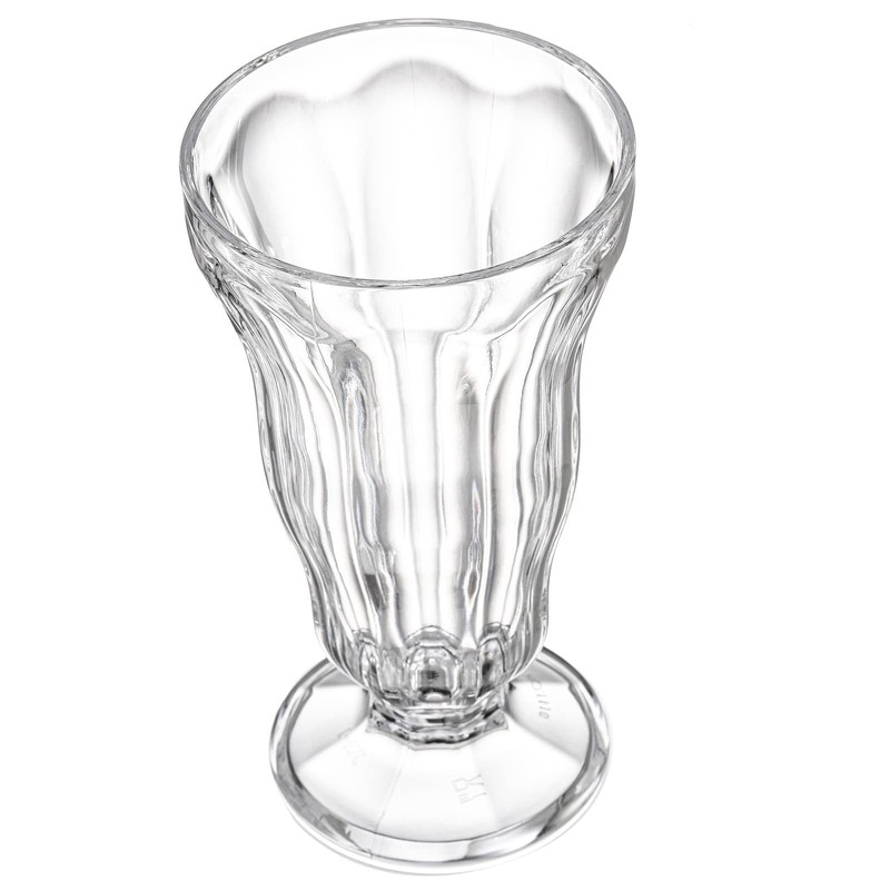 Mezchi 6 Pack Acrylic Milkshake Glasses, 15 OZ Plastic Old
