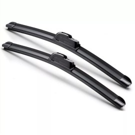 EZ Motoring For 2014-2024 Dodge RAM ProMaster Windshield Wiper Blades J-HOOK Hybrid Silicone