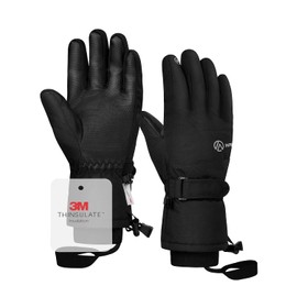Guantes de esquí de invierno para hombres y mujeres, guantes de nieve Thinsulate 3M, impermeables, resistentes al viento, guantes de snowboard con visualización táctil, 5 capas térmicas para