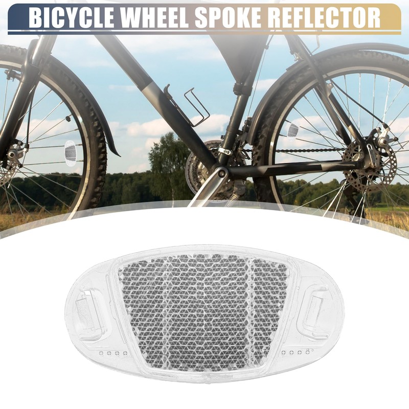 X AUTOHAUX Bicycle Reflector Bike Warning Reflector for Bicycles 3.70"x1.61"x0.39"