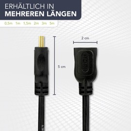 PerfectHD Premium HDMI Cable with Ethernet Male/Female 5m