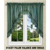 Ellis Curtain Stacey Tailored Tier Pair Curtains, 56" x 30",
